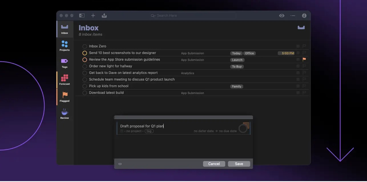 OmniFocus Pro screenshot 1